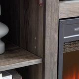 Farmhouse Fireplace TV Stand Console Cabinet Gray - Sleep Galleria