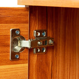 Walnut Mid-Century Media Console TV Stand - Sleep Galleria