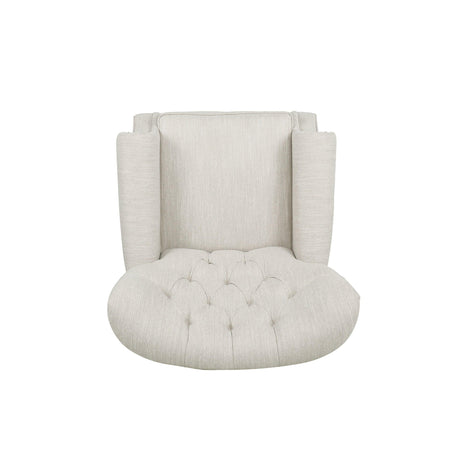 Contemporary Beige Fabric Pushback Recliner Chair - Omega Lifestyles