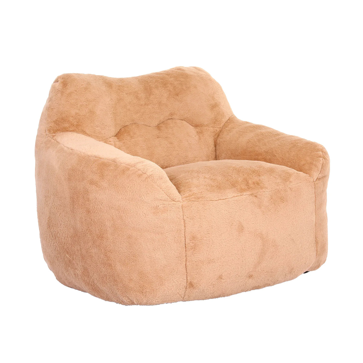 Large Faux Fur High Density Foam Beanbag Chair - Omega Lifestyles