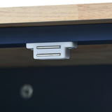 Rolling Mobile Kitchen Island With Solid Wood Top And Storage - Omega Lifestyles