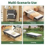 Twin Medium 5-Inch Memory Foam Folding Bed Frame - Omega Lifestyles