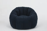 Plush Teddy Fabric Ergonomic Foam Filled Bean Bag Chair - Omega Lifestyles