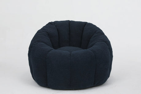Plush Teddy Fabric Ergonomic Foam Filled Bean Bag Chair - Omega Lifestyles