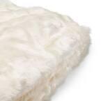 White Faux Fur 3-Foot Cozy Bean Bag Chair - Omega Lifestyles
