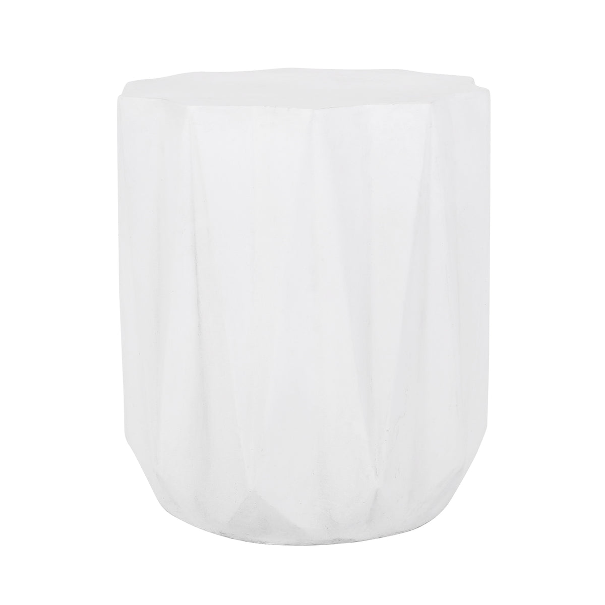 Lightweight Geometric Concrete Outdoor Side Table