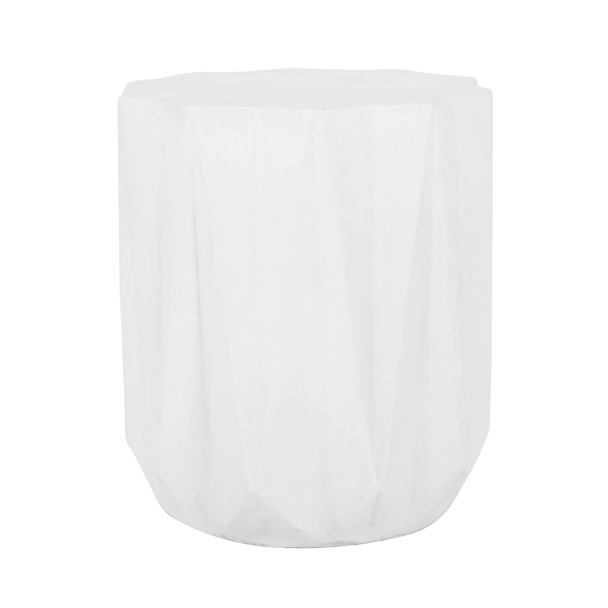 Lightweight Geometric Concrete Outdoor Side Table