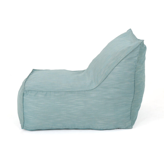 Water Resistant Foam Filled Teal Fabric Bean Bag Chair - Omega Lifestyles