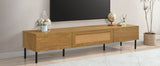 Boho Farmhouse Particle Board TV Stand Cabinet - Sleep Galleria