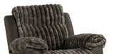 Transitional Two-Tone Brown Manual Glider Recliner - Omega Lifestyles