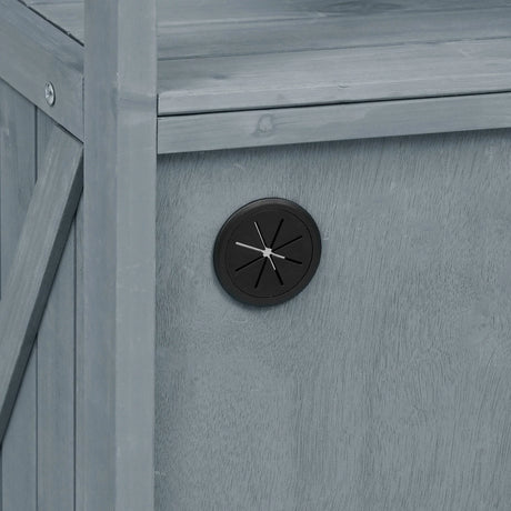 Outdoor Rolling Grill Cart With Raised Shelf Storage - Omega Lifestyles