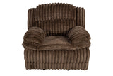Contemporary Chocolate Corduroy Manual Motion Glider Recliner Chair - Omega Lifestyles