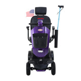 Outdoor Compact Purple Mobility Scooter With USB Charger Port - Omega Lifestyles