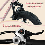 20-Inch Kids Mountain Bike With 7-Speed Front Suspension - Omega Lifestyles