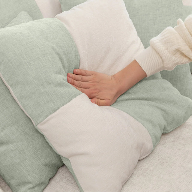 Modern Oversized Chenille Barrel Accent Chair With Ottoman - Omega Lifestyles