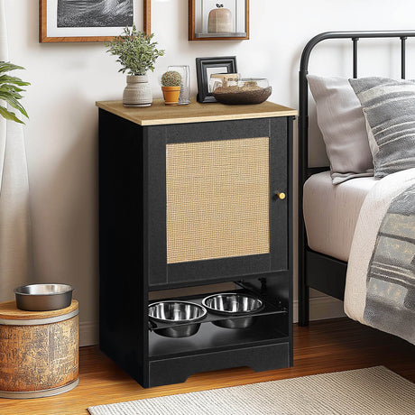 Elevated Pet Feeding Station With Storage Drawers - Sleep Galleria