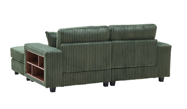 Convertible Corduroy Fabric Oversized Double Lounge Sofa Chair - Omega Lifestyles