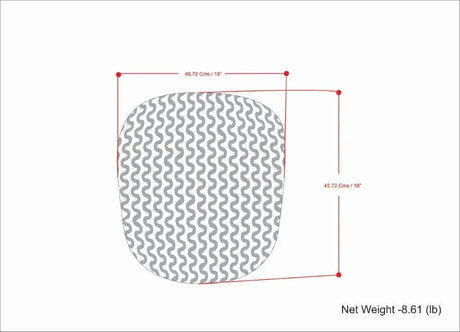 Round Knitted Orange Outdoor Indoor Fabric Pouf Stool - Omega Lifestyles