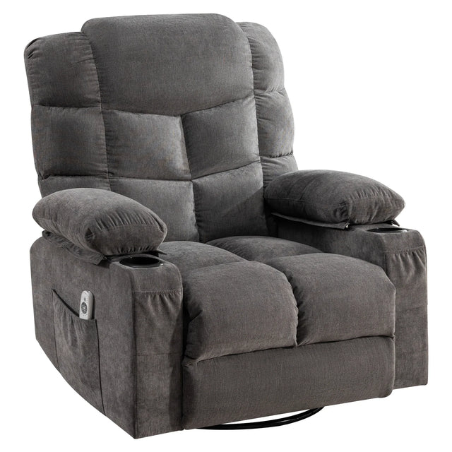 Oversized Soft Massage Recliner Chair With Heating - Omega Lifestyles