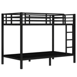 Metal Twin XL Over Twin XL Space-Saving Bunk Bed - Omega Lifestyles