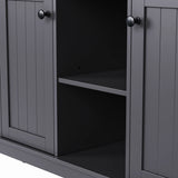 Large Kitchen Island Storage Cart With Bar Stools and Power Outlet - Omega Lifestyles