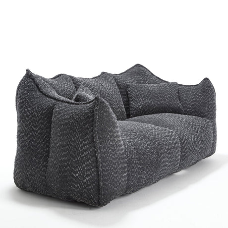 Dual Chenille Bean Bag Chair With High Resilience Foam - Omega Lifestyles