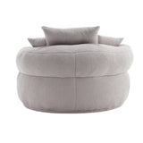 Modern Chenille Circular Foam Sponge Sleeper Chair - Omega Lifestyles