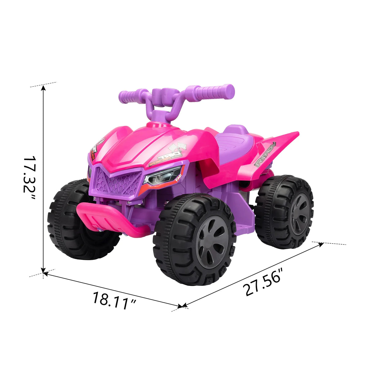 Kids Electric Ride-On ATV With Music LED Lights Spray - Omega Lifestyles