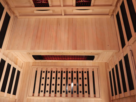 2 to 3 Person Hemlock Wood Low EMF Far Infrared Sauna - Omega Lifestyles