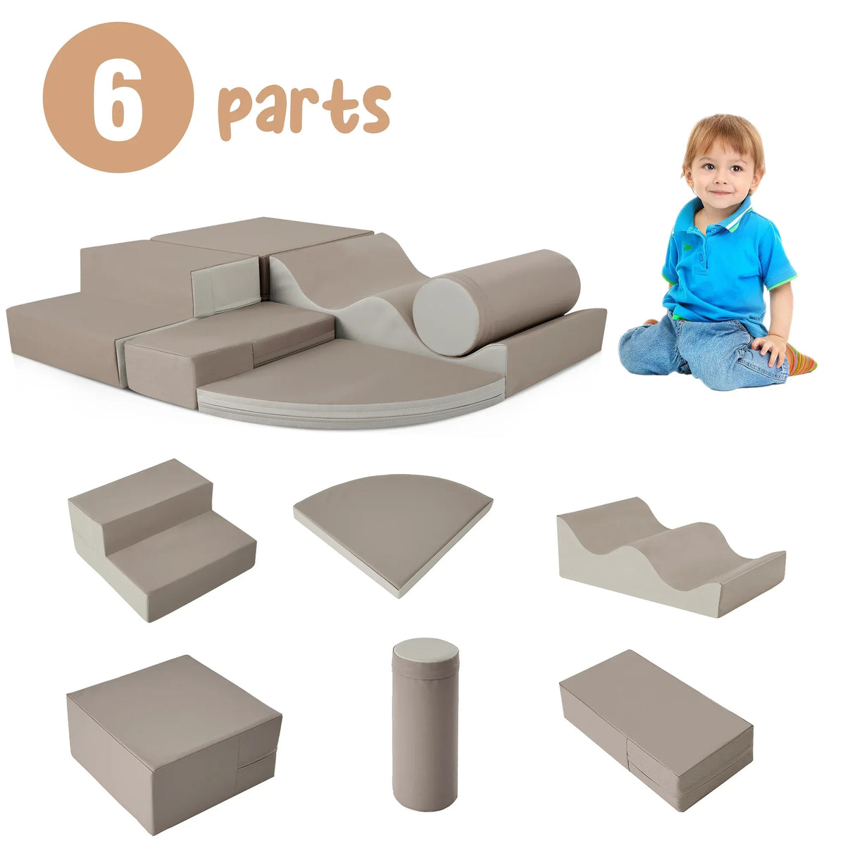 Soft Indoor Climb And Crawl Foam Playset For Kids - Omega Lifestyles
