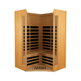 Two Person Hemlock Indoor Pentagonal Far Infrared Sauna Room - Omega Lifestyles