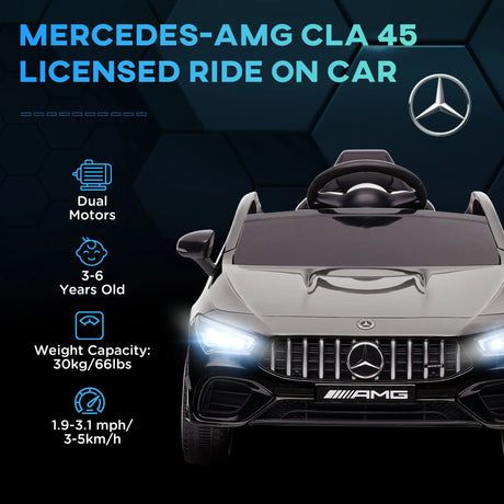 Mercedes-AMG CLA 45 Kids 12V Electric Ride-On Car - Omega Lifestyles