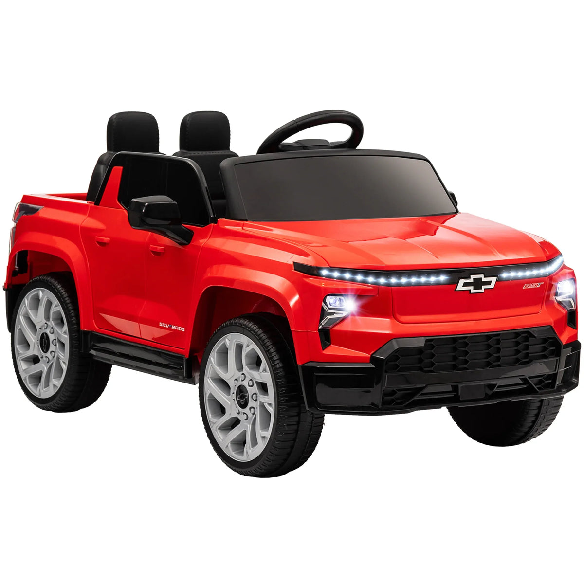 12V Licensed Chevrolet Silverado Kids Electric Ride-On Car - Omega Lifestyles