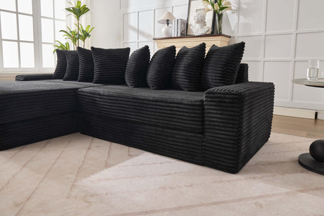 Corduroy 3-in-1 Convertible Foldable Floor Sofa Bed - Omega Lifestyles
