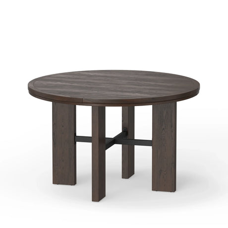 5-Piece Walnut Wood Dining Table and Game Set - Omega Lifestyles