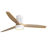 52-Inch Modern Flush Mount Remote Control Ceiling Fan