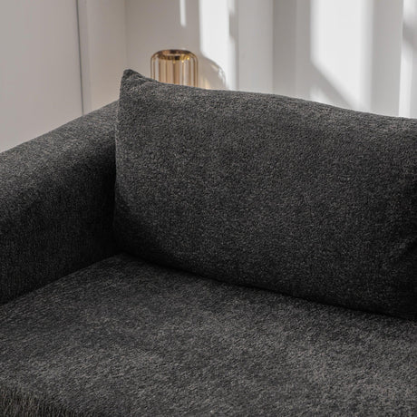 Convertible Chenille Loveseat Sofa Bed With Pillows - Omega Lifestyles