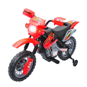 6V Electric Ride-On Kids Motorcycle With Training Wheels - Omega Lifestyles