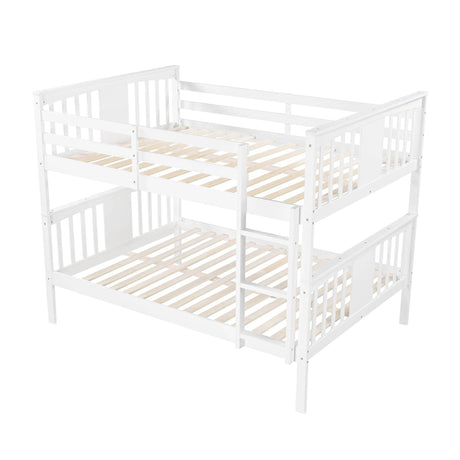 Full Full Solid Wood Convertible Bunk Bed - Omega Lifestyles