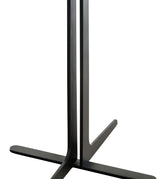 Round Tempered Glass Top Metal Accent End Table - Omega Lifestyles