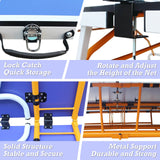 Foldable Mid-Size 9ft Portable Table Tennis Table Set - Omega Lifestyles