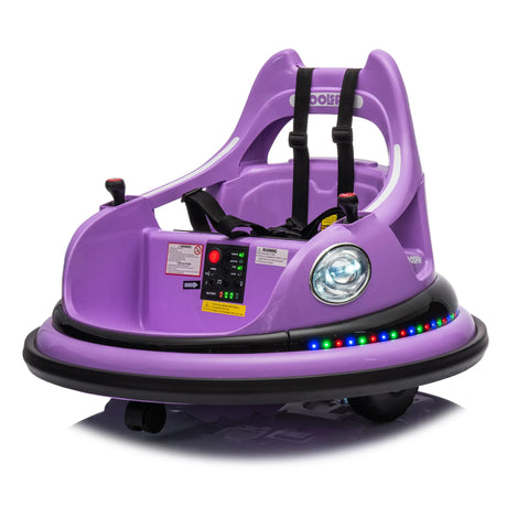12V Remote Control Kids Bumper Car With LED Lights - Omega Lifestyles