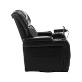 Power Reclining PU Leather Home Theater Recliner Chair - Omega Lifestyles