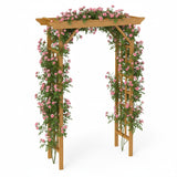 Solid Wood Fir Wood Wedding Arbor Garden Arch