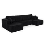 Modern Minimalist U-Shape Modular Sectional Sofa Set - Omega Lifestyles