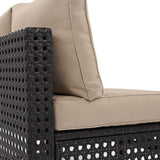Diamond Weave Outdoor Sectional Furniture Set With Cushions - Omega Lifestyles