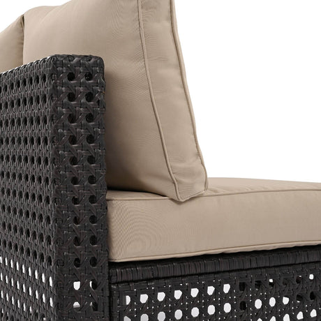 Diamond Weave Outdoor Sectional Furniture Set With Cushions - Omega Lifestyles