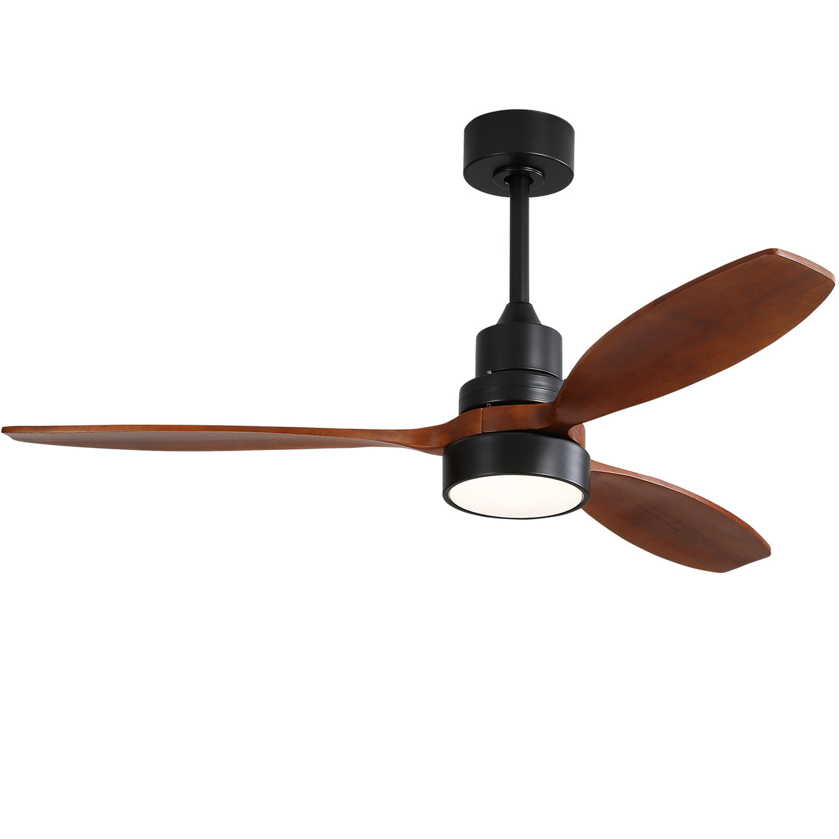 52-Inch Outdoor Wood Ceiling Fan With Remote Control