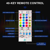 LED Lighted Freestanding Walnut Bar Display Shelf - Omega Lifestyles