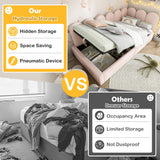 Twin Velvet Upholstered Daybed With Hydraulic Storage - Omega Lifestyles